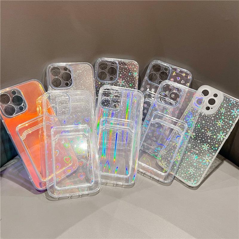 Funda de Cartera para iPhone Gradient Women Love