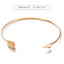 Elegant Gold-Color Arrow Knotted Bracelet Set for Women