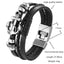 Bracelet en cuir tressé tendance pour hommes et femmes
