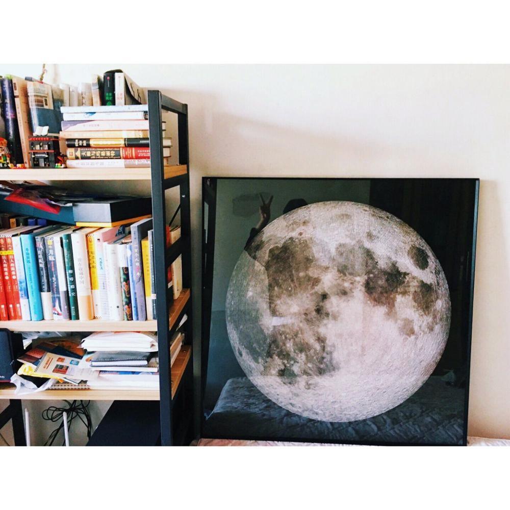 Rompecabezas redondo moderno de 1000 piezas - Luna y planetas