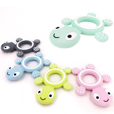 Chupete de Silicona en Forma de Tortuga para Bebés - Seguro y Divertido