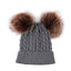 Charming Newborn Baby Winter Knit Hat with Pompom