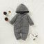 Premium Newborn Hooded Romper with Pockets