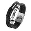Bracelet en cuir tressé tendance pour hommes et femmes
