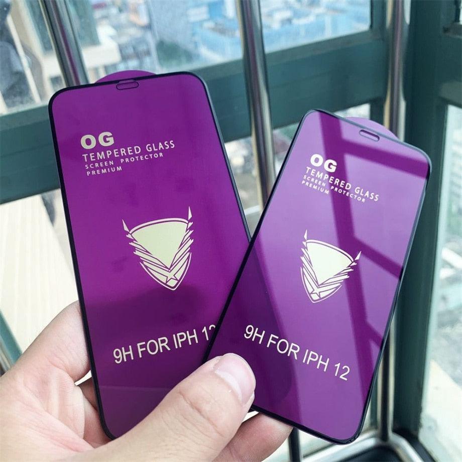 Protector de Pantalla de Vidrio Templado de 3 Piezas para Modelos de iPhone