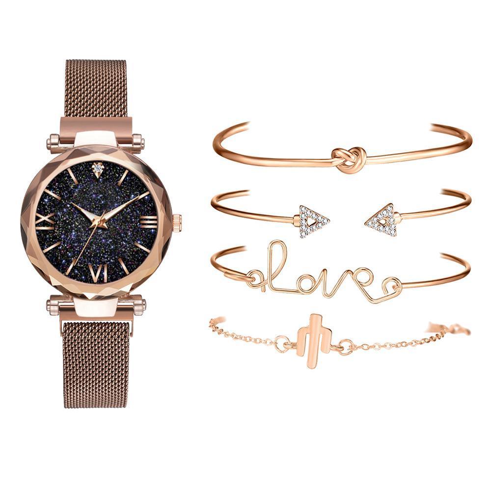 Montre à Quartz de Luxe pour Femmes STEVVEX - Design Ciel Étoilé