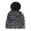 Elegant Leopard Design Winter Hats for Mothers and Children