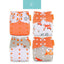 4PCS Eco-friendly Adjustable Cloth Diapers Set for Babies
