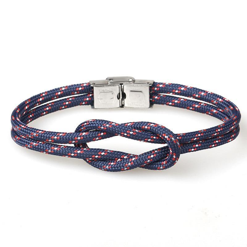 Bracelet en corde moderne à nœud élégant multi-couches pour hommes et femmes