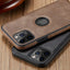 Coque de téléphone en cuir PU de luxe pour iPhone - Protection élégante