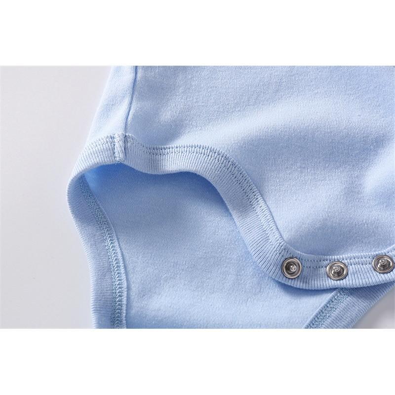 Combinaison Bébé Classique Moderne en Couleur Unie - Jumpsuit à Manches Longues en Coton