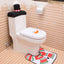 3PC Christmas Closestool Cover Santa Claus Toilet Seat And Tissue Cover Set Christmas Decorations For Bathroom Mat kerst decorat - Korvel
