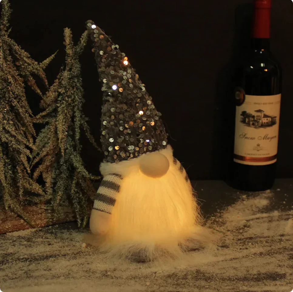 Ornement décoratif poupée sans visage lumineuse