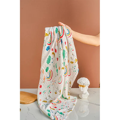 Kangobaby 2pcs/Set Soft Bamboo Cotton Baby Blanket - Korvel