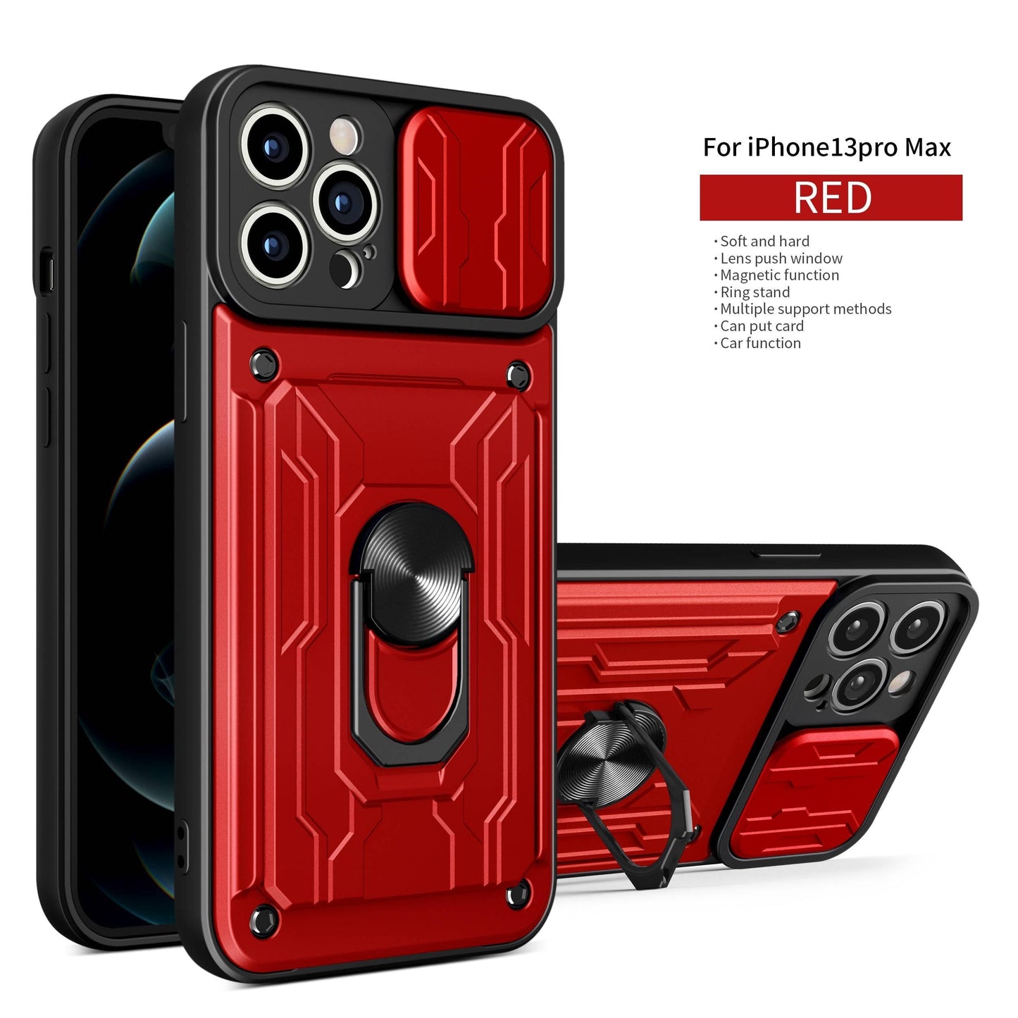 Heavy Duty Armor Case with Card Pocket for iPhone 11 Pro
