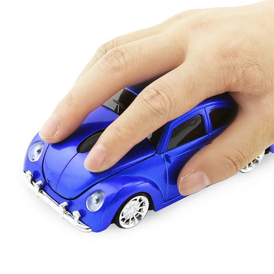Funny Car Shape Ergonomic Wireless Mouse with Receiver For PC Laptop Gaming mouse Mini Car mouse game mouse 2.4GHz - Korvel