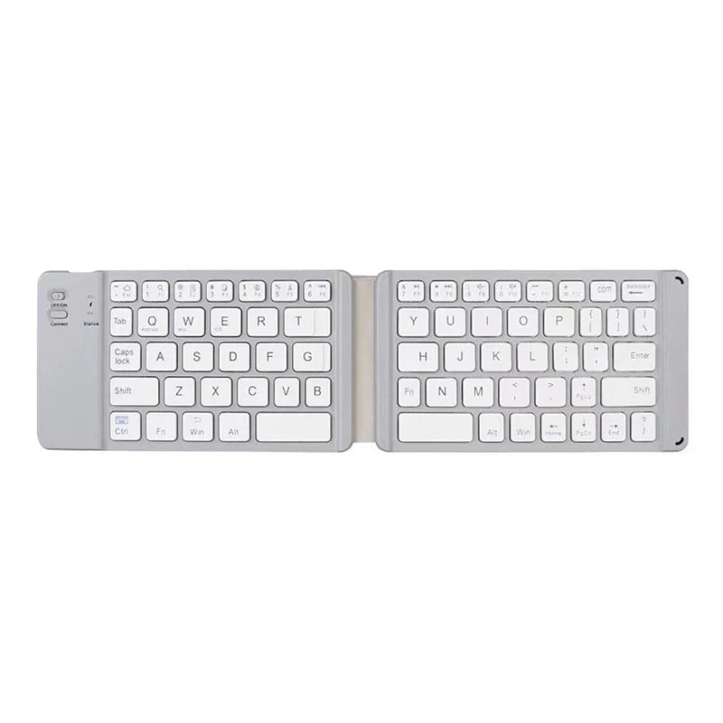 Light-Handy Bluetooth Folding Mini Backlit Keyboard Foldable Wireless Keypad For IOS/Android/Windows Ipad Tablet Laptop Computer - Korvel