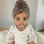 Chapeau Élégant en Fleurs pour Filles - Bonnet Turban pour Tout-Petits