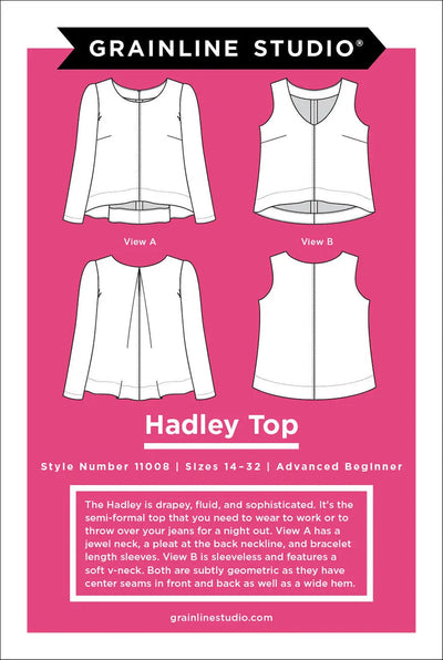 Patron de couture Hadley tailles 14-32