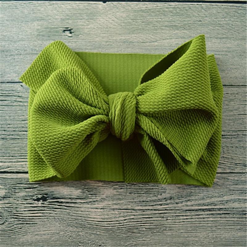 Nouveau bandeau large avec nœud pour bébés filles