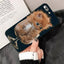 Cute Cat Black Phone Case for iPhone - Slim Fit Silicone Cover