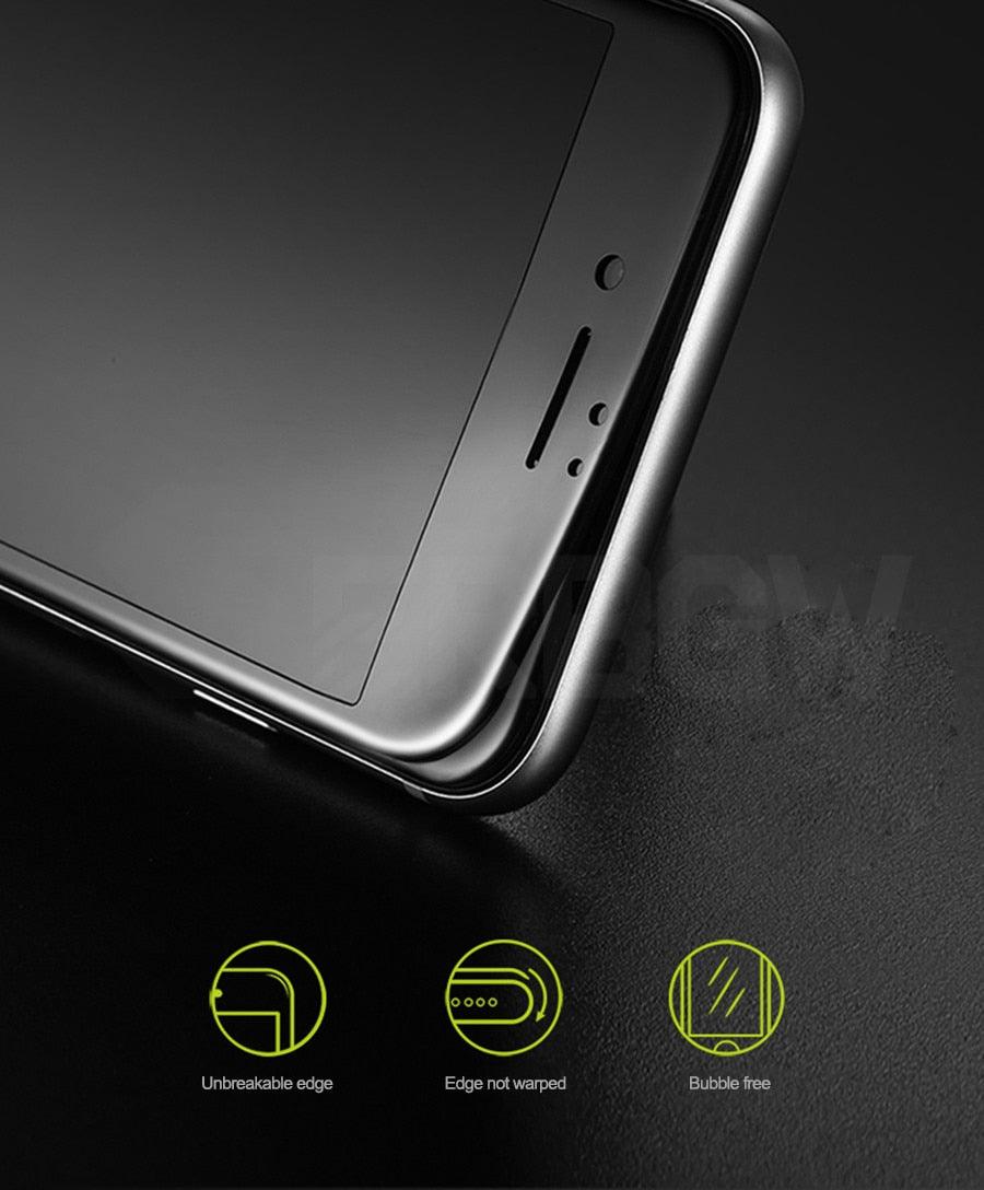 Verre trempé incurvé 9D pour iPhone 7/8 Plus