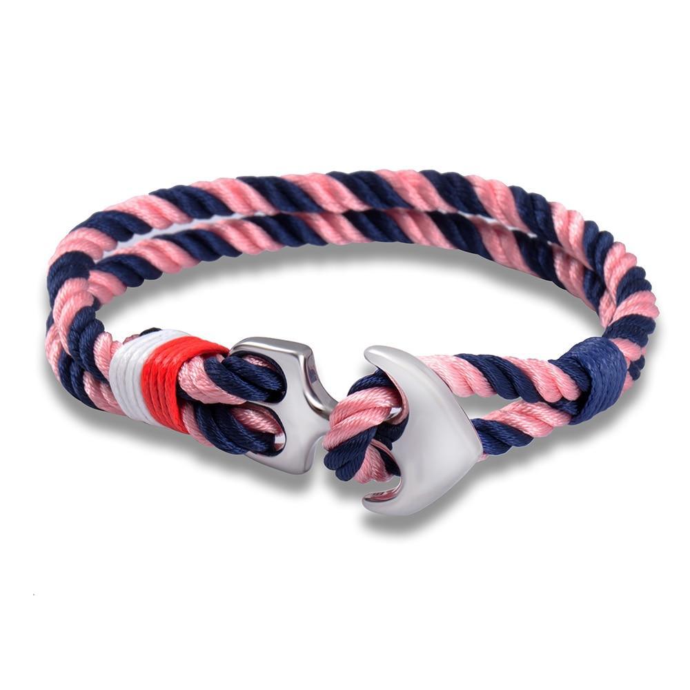 Bracelet Ancre en Acier Inoxydable de Luxe pour Hommes