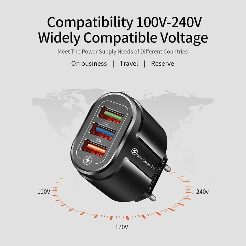 Chargeur USB Universel Rapide avec Technologie de Charge Rapide