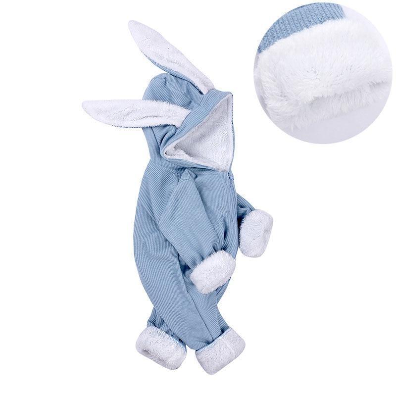 Combinaison Bébé Charmante avec Oreilles de Lapin - Jumpsuit en Coton
