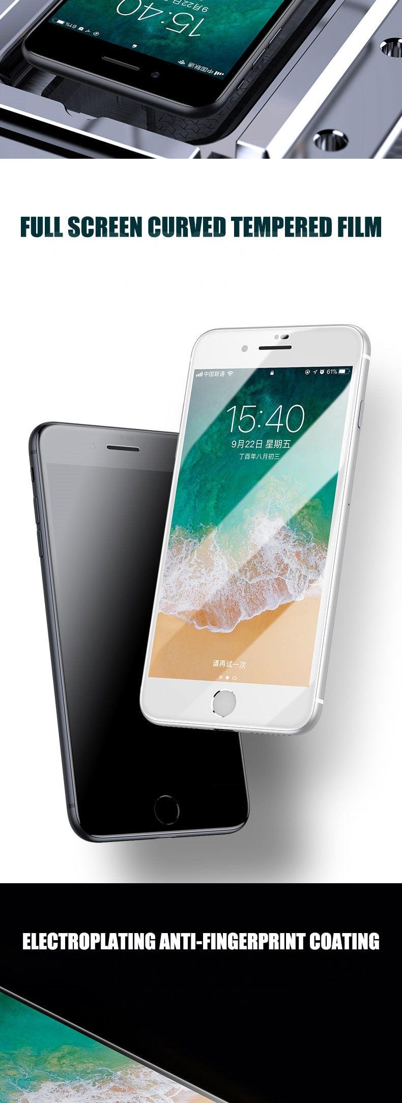 Verre protecteur intégral 11D pour modèles d'iPhone