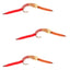 3 Pack San Juan Bead Head Power Worms - Dual Color V-Rib for Trout Fishing - Korvel