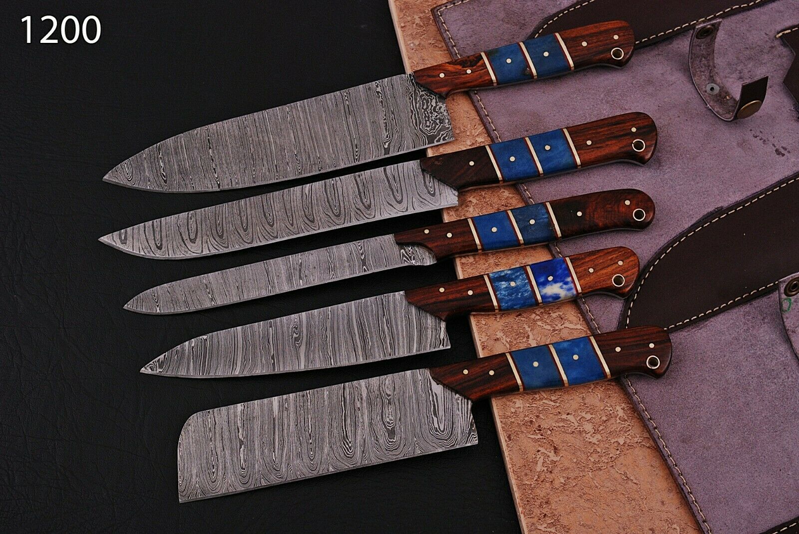 Premium Handmade Damascus Steel Kitchen Knife Collection - Korvel