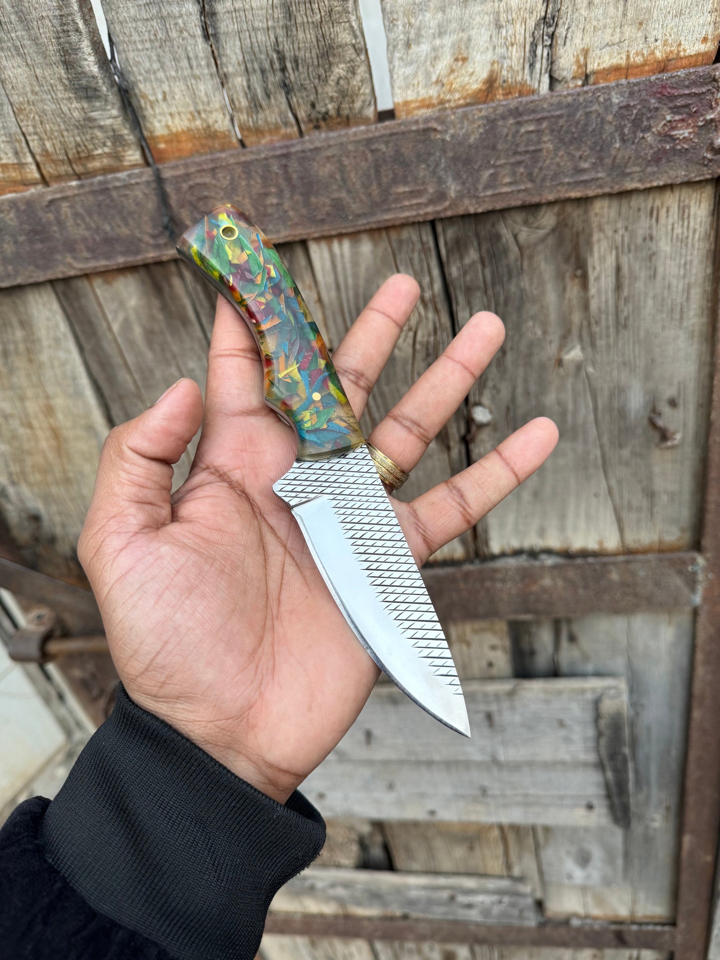 Handcrafted Fixed Blade Cowboy Knife – Rugged Tool for Outdoor Adventures - Korvel