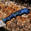 Handcrafted 8" Rasp Steel Hunting Knife with Leather Sheath - Korvel