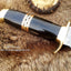 Premium Custom Bowie Knife with Damascus Steel & Buffalo Horn Handle - 13" - Korvel