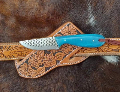 Premium Handcrafted Western Belt Knife with Leather Sheath – Rugged Elegance - Korvel