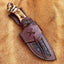 Artisan Damascus Skinning Knife with Premium Sheep Horn Handle – 4.5" Blade - Korvel