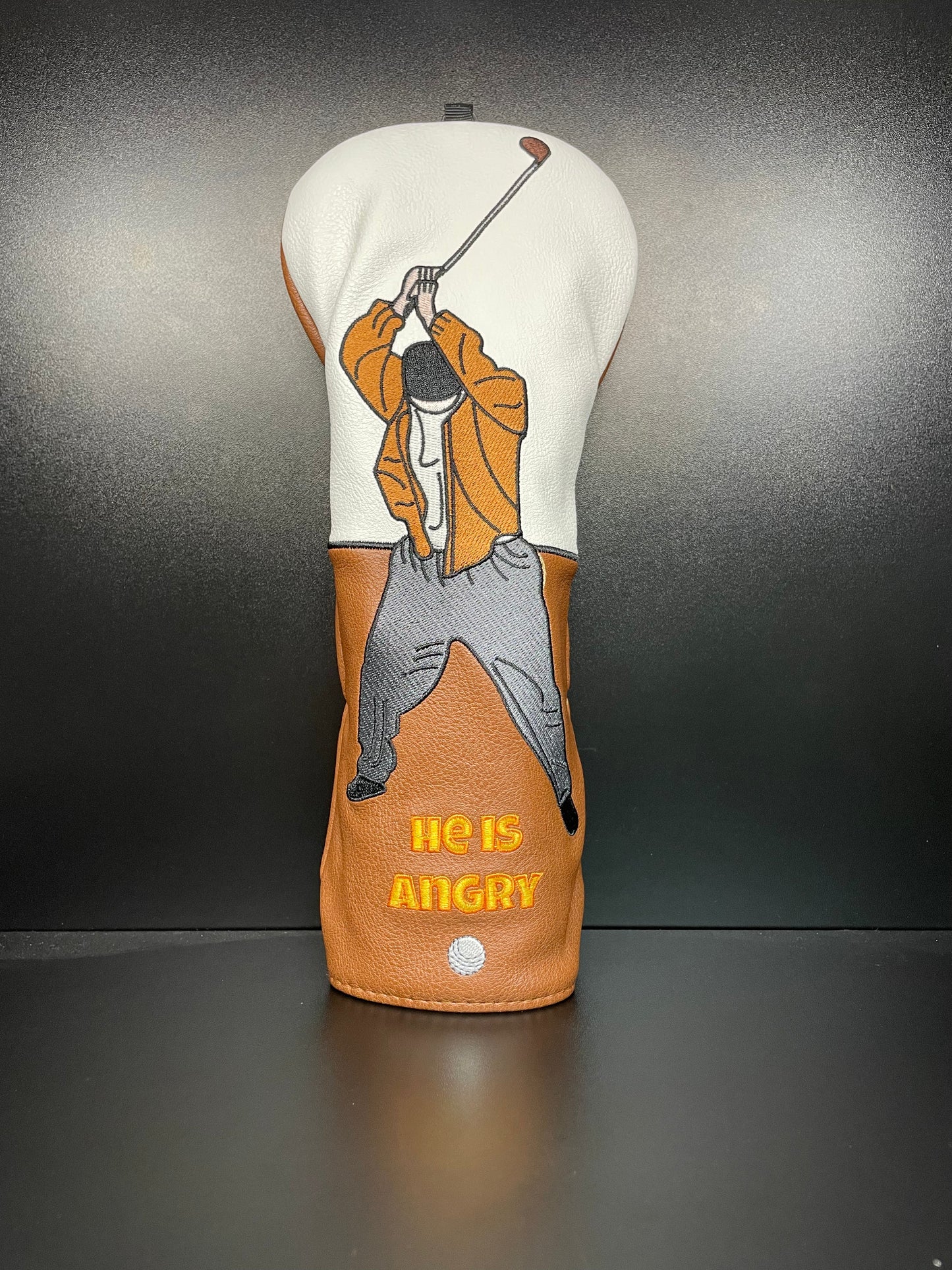 Funda de palo de golf Happy Gilmore con expresión enojada