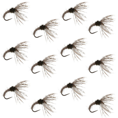 Premium Hares Ear Sakasa Kebari - 12 Size 14 Tenkara Flies - Korvel
