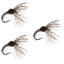 Triple Pack of Sakasa Kebari Hares Ear Tenkara Flies - Size 12 - Korvel