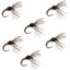 Hares Ear Sakasa Kebari - 6 Tenkara Flies - Size 12