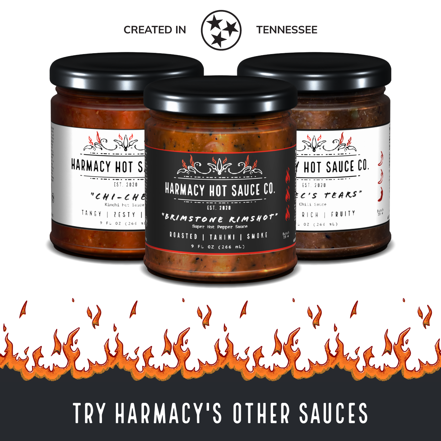Pata del Diablo - Salsa Picante Extra Fuerte de Tomatillo y Clementina (9oz)