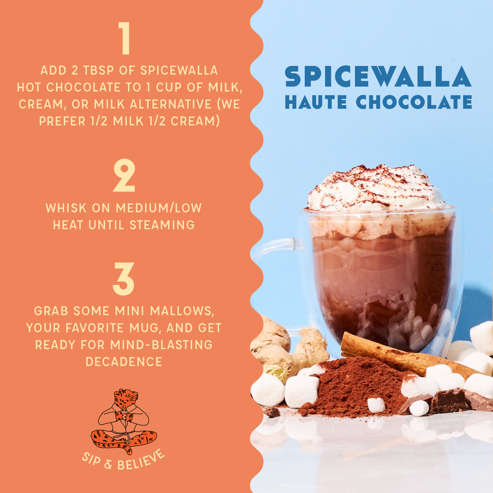 Chai Spiced Deluxe Hot Chocolate Mix - Korvel