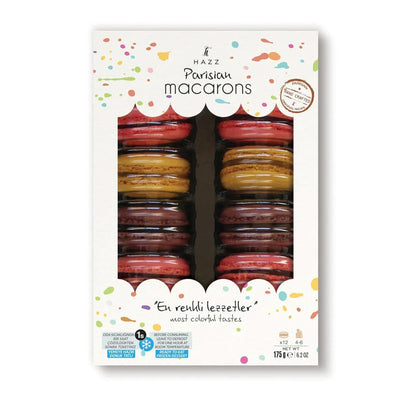 Hazz Macaron – Chocolate, Raspberry & Vanilla 175 g