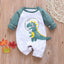 Long Sleeve Cartoon Star Print Romper for Infants