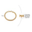 Men's Gold Tone Curb Link Bracelet - Stainless Steel Elegance