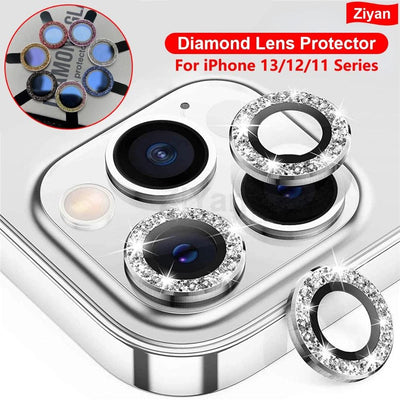 Glitter Diamond Camera Lens Protector for iPhone