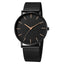 Montre décontractée à quartz pour homme STEVVEX avec bracelet en maille en acier inoxydable