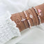 Elegant Elephant Tree of Life Tassel Bracelet Set - Luxury Jewelry for Women - Korvel