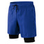 Shorts de sport pour hommes en noir à 4 voies extensibles avec poche